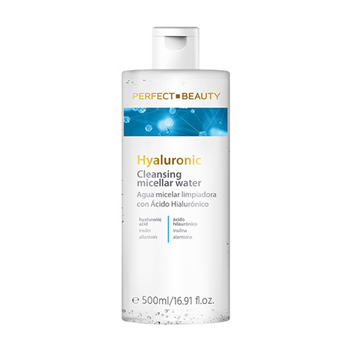 Почистваща мицеларна вода с хиалуронова киселина, 500 мл