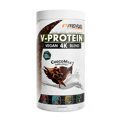 V-Protein 4K вегански протеини - шоколадово мляко, 750 г