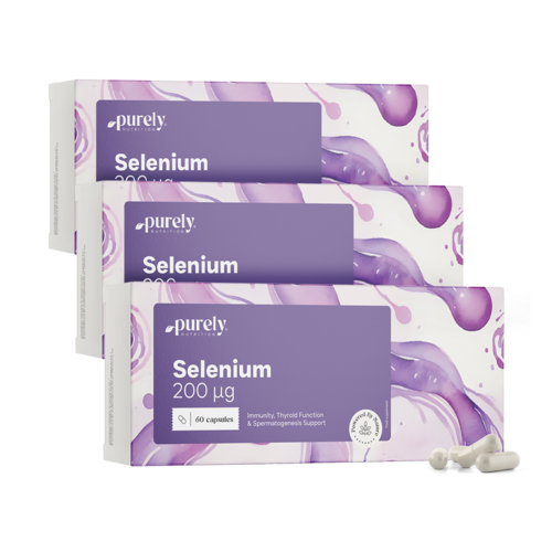 3x Селен 200 µg, общо 180 капсули