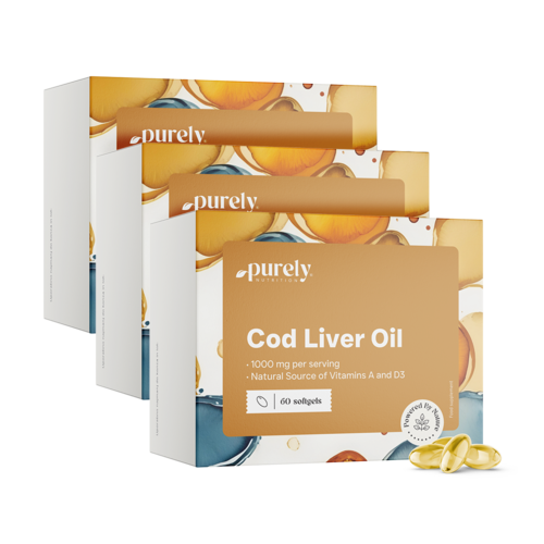 3x Масло от треска (минтай) 1000 мг, общо 180 меки капсули