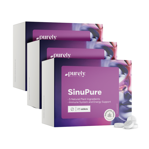 3x SinuPure – подкрепа от 5 билки, общо 225 таблетки