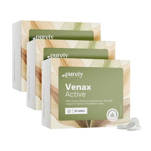 3x Venax Active – комплекс за вени и кръвообращение, общо 180 таблетки