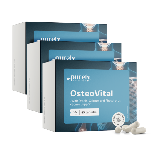 3x OsteoVital – комплекс от осеин, калций и фосфор, общо 120 капсули
