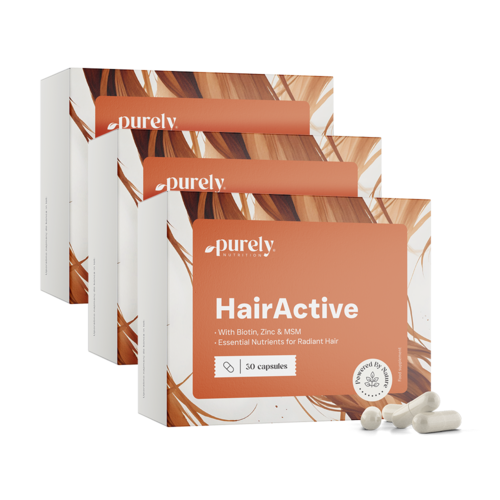 3x HairActive – комплекс за коса, общо 90 капсули