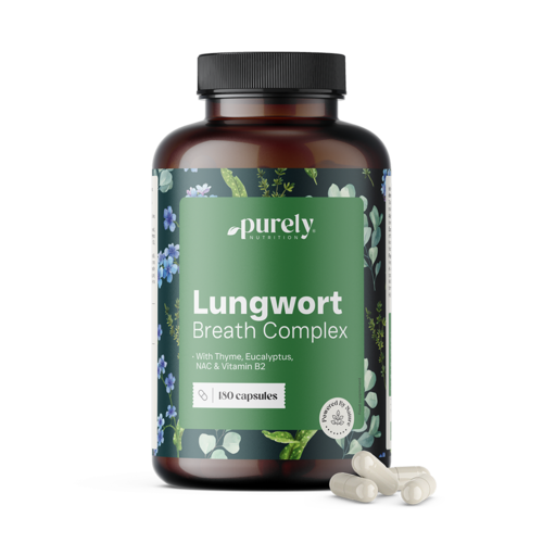 Lungwort Breath Complex - медуница с мащерка и евкалипт, 180 капсули