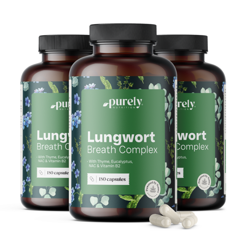 3x Lungwort Breath Complex - медуница с мащерка и евкалипт, общо 540 капсули