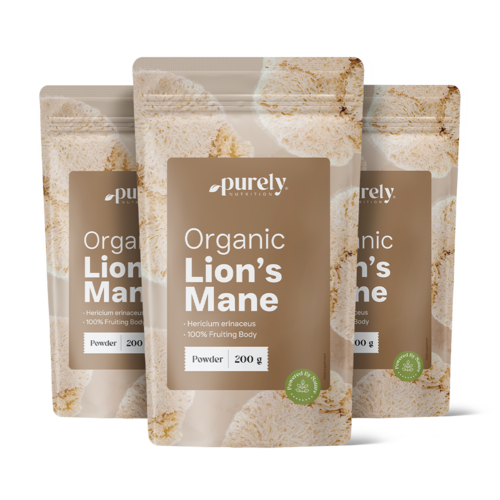 3x BIO Игловиден корал (Лъвска грива) - гъба на прах, общо 600 г