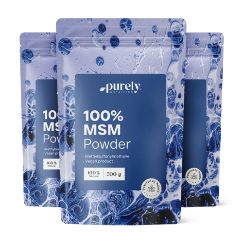 3x MSM на прах, общо 1500 г