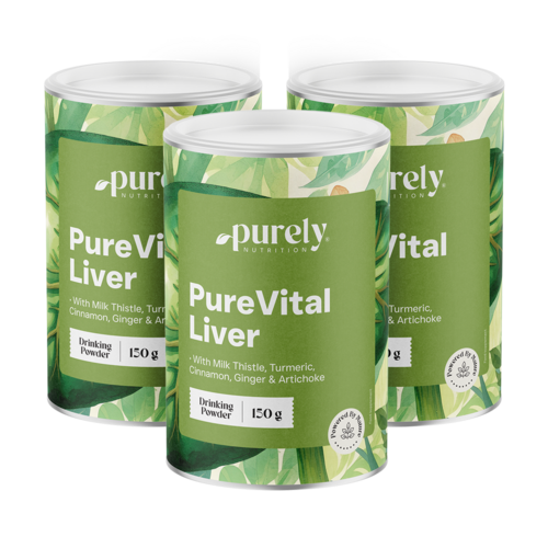 3x PureVital Liver – билков комплекс, общо 450 г