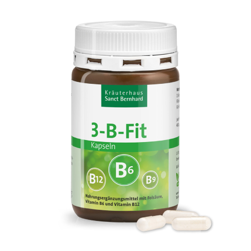 3-B-FIT: витамин B6 + B12 + фолиева киселина, 120 капсули