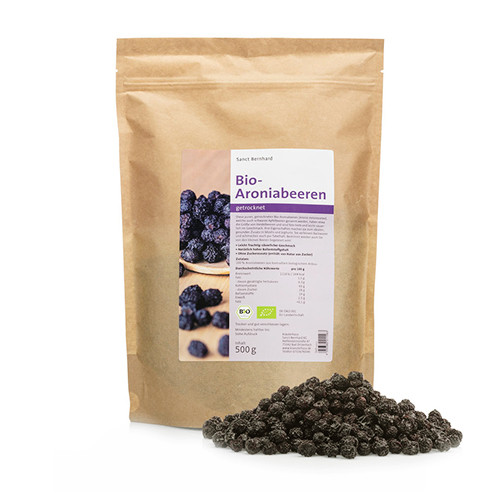 БИО плодове от арония - сушени, 500 г