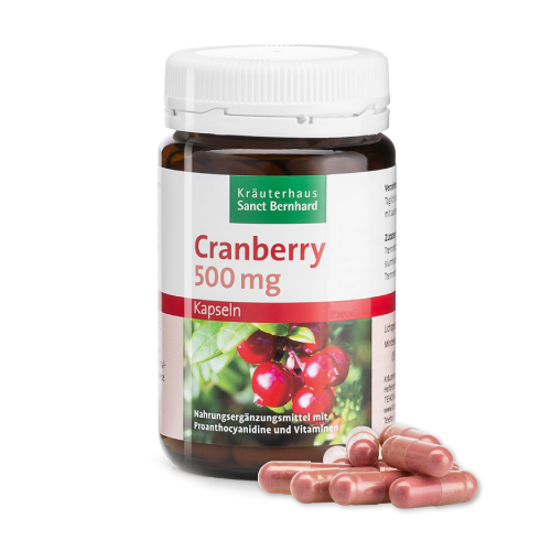 Червени боровинки 500 мг, 90 капсули