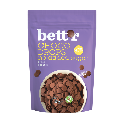 БИО шоколадови капки - с еритритол, 200 г