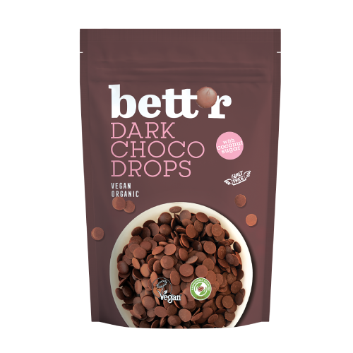 БИО шоколадови капки - черен шоколад, 200 г