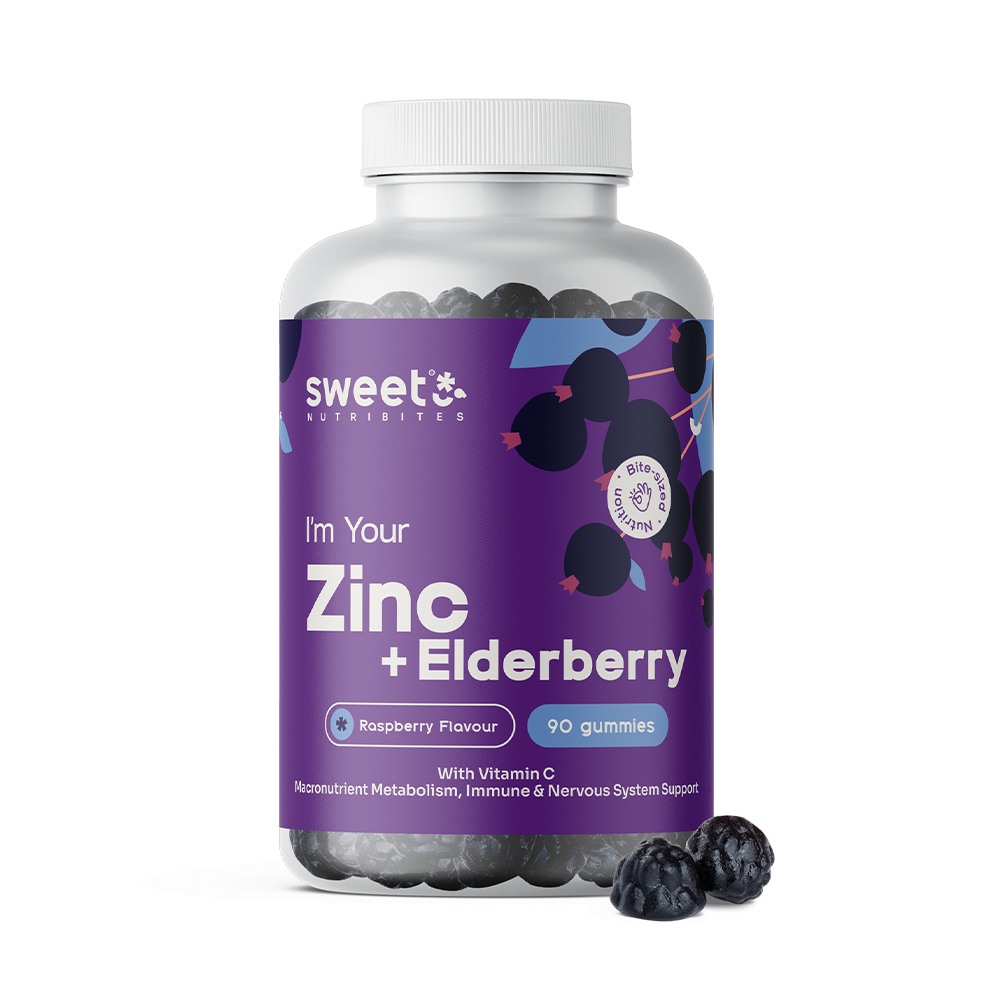 Цинк с бонбони от бъз.