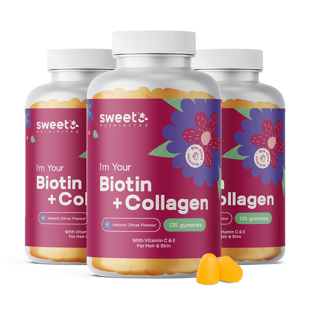 Биотин + колаген – бонбони за коса, кожа и нокти
