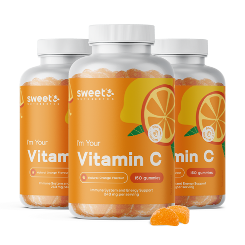 3x Витамин C 240 мг, общо 450 гумени бонбона