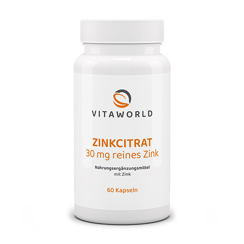 Цинков цитрат 30 мг, 60 капсули