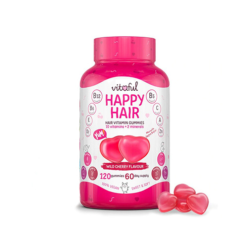 Happy Hair витамини за коса, 120 гумени бонбона
