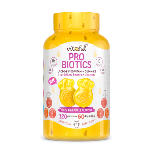 PRO BIOTICS – Микробиологични култури с витамини, 120 гумени бонбона
