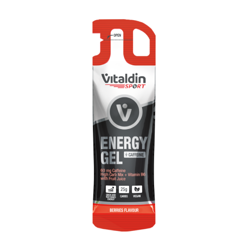 Енергиен гел с кофеин – горски плодове, 40 г