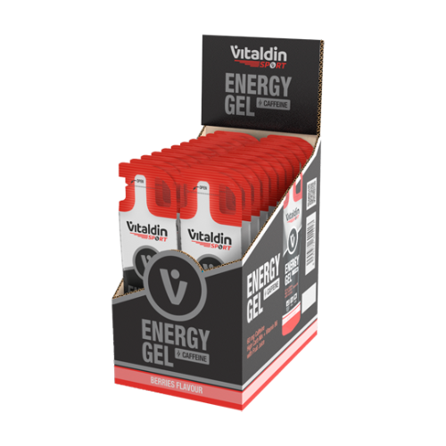 Енергиен гел с кофеин – горски плодове, 24 х 40 г