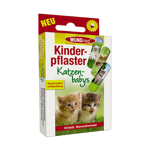 Детски пластири - котенца, 10 броя