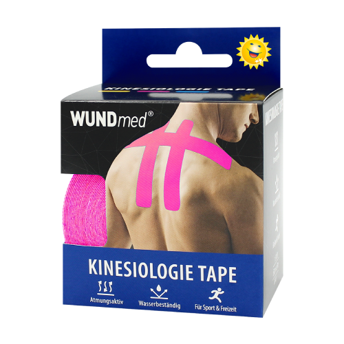 Кинезиологична лента - розова, 5 см х 5м, 1 бр.