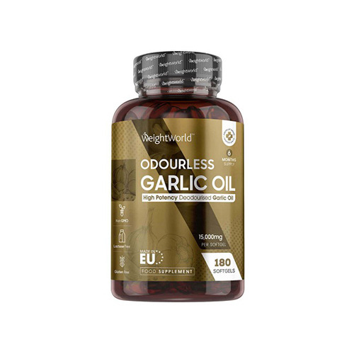 Чесново масло 15000 мг, 180 меки капсули