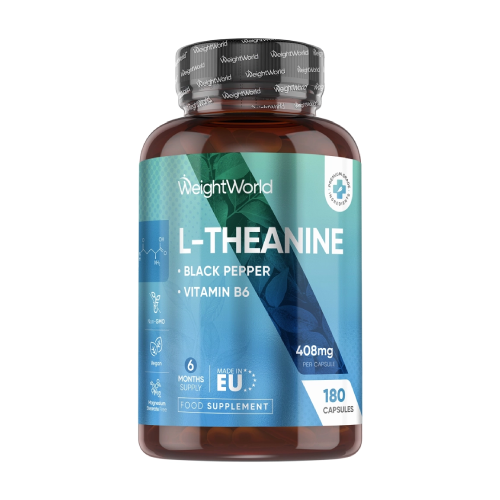 L-теанин с екстракт от черен пипер, 180 капсули